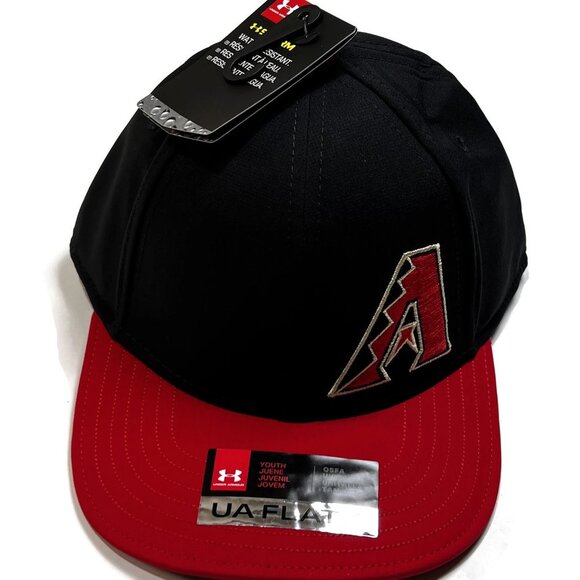 Under‎ Armour Arizona Diamondbacks Youth Flat Fit SnapBack Baseball Cap Hat MLB - Picture 1 of 9